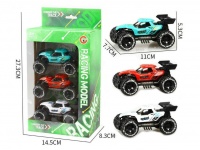Zestaw trzech samochodzików RACING MODEL w opakowaniu 27x14x8 cm