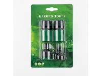 Złączki, końcówki do węża ogrodowego 4 szt na blistrze 19x12,5 cm