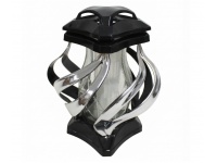 Znicz szklany IMP 22 cebula 25,5 cm srebrny - 1 szt