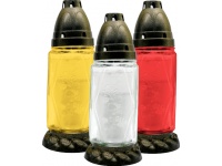 Znicz szklany LA 516 mix kolor 21 cm - 1 szt 