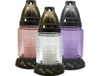 Znicz szklany LA U350 mix kolor 18 cm - 1 szt 