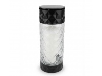 Znicz szklany lampion CRYSTAL bezbarwny 29 cm - 1 szt