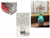 Znicz, wkład ANIOŁ transparentny NO.3 światło RGB - 1 szt